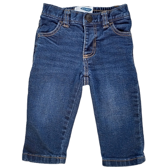 Old Navy Jeans Gender Neutral Size 6-12 Months - Picture 1 of 6